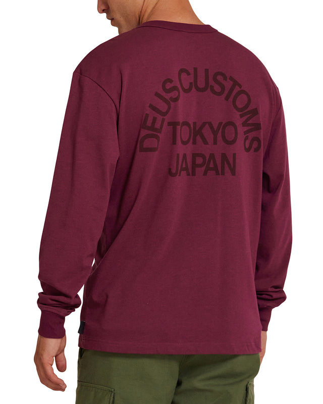 Beams Long Sleeve Cordura Tee - Rhodo