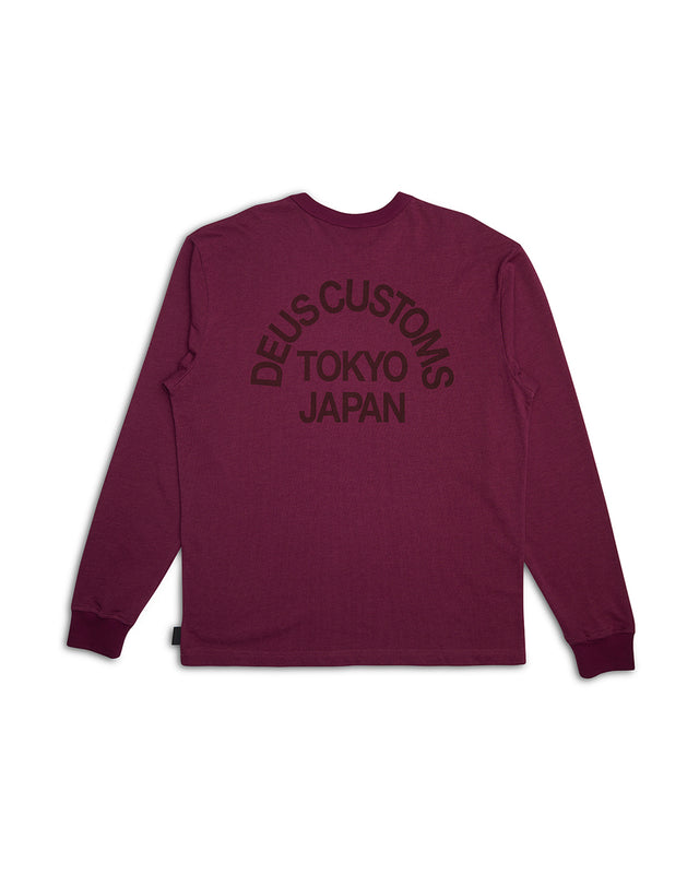 Beams Long Sleeve Cordura Tee - Rhodo