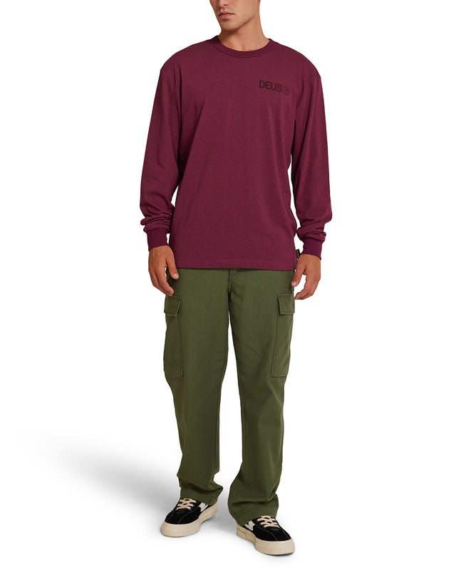 Beams Long Sleeve Cordura Tee - Rhodo