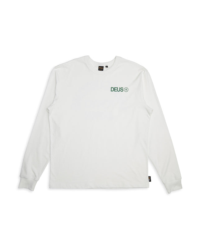 Beams Long Sleeve Cordura Tee - Vintage White