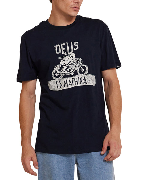 Tees | Deus Ex Machina | Old Turps Tee Navy – Deus Ex Machina USA