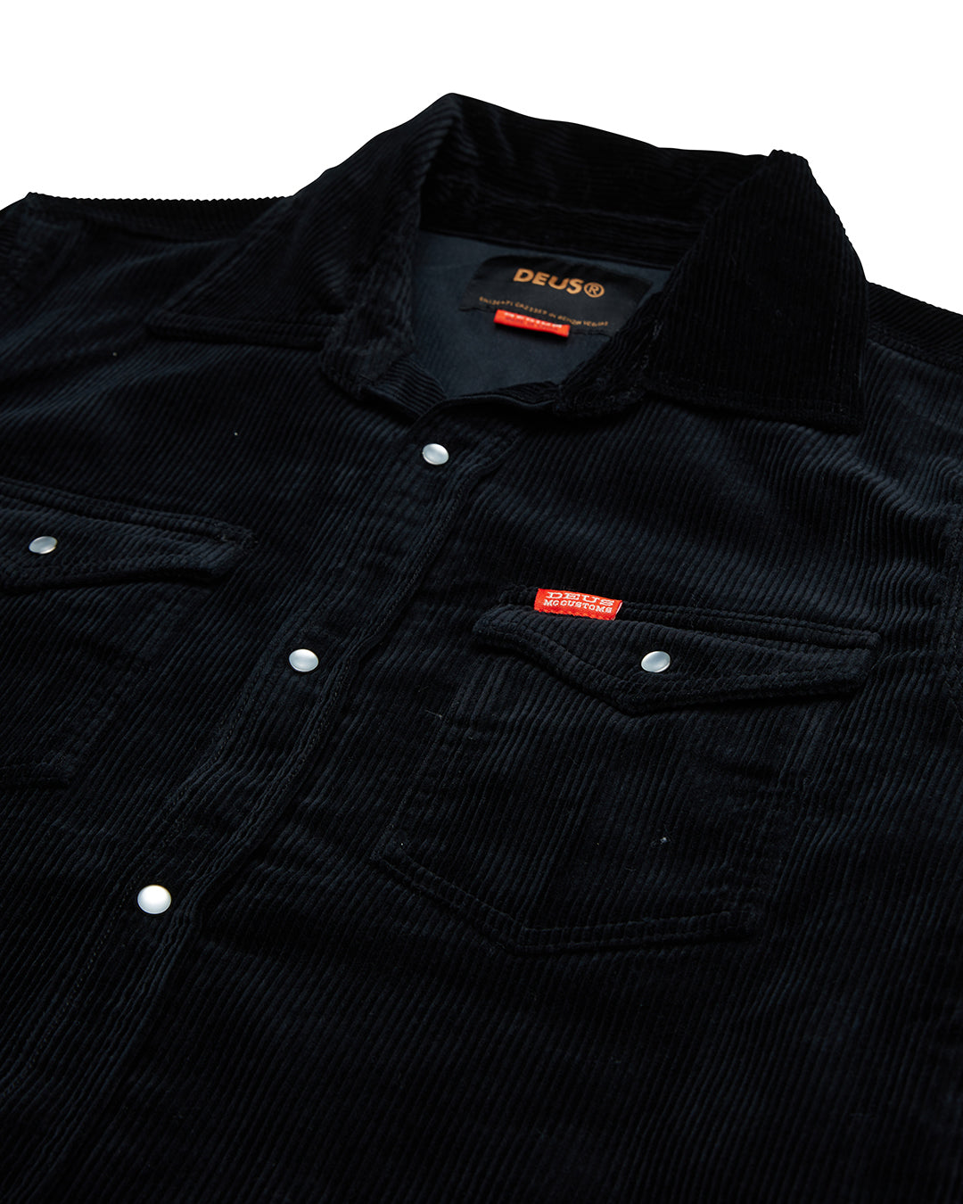 Shirts | Deus Ex Machina | Western Cord Shirt Black – Deus Ex