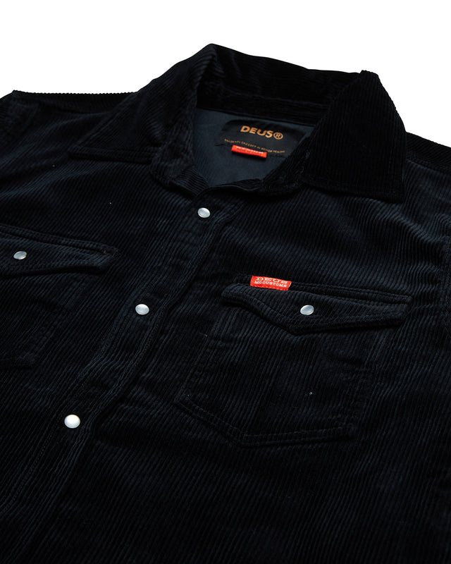 Western Cord Shirt - Black