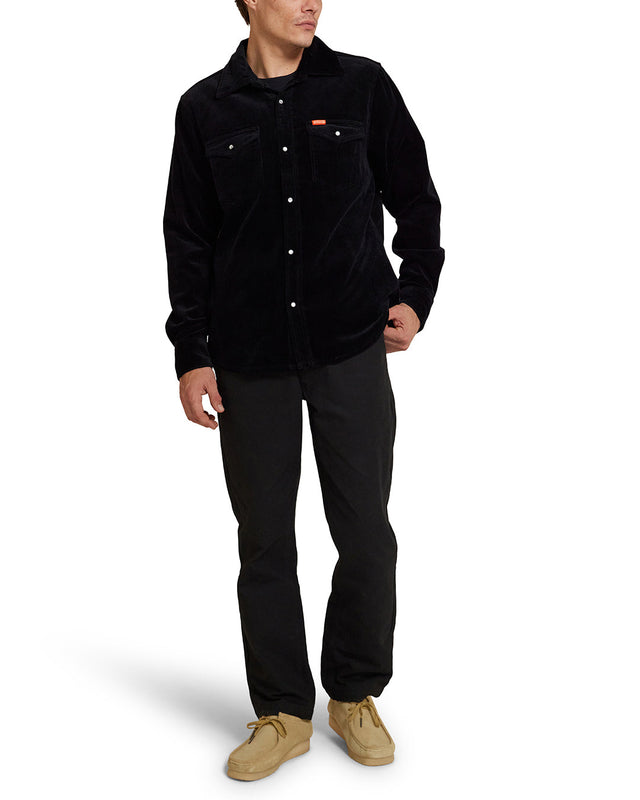 Western Cord Shirt - Black