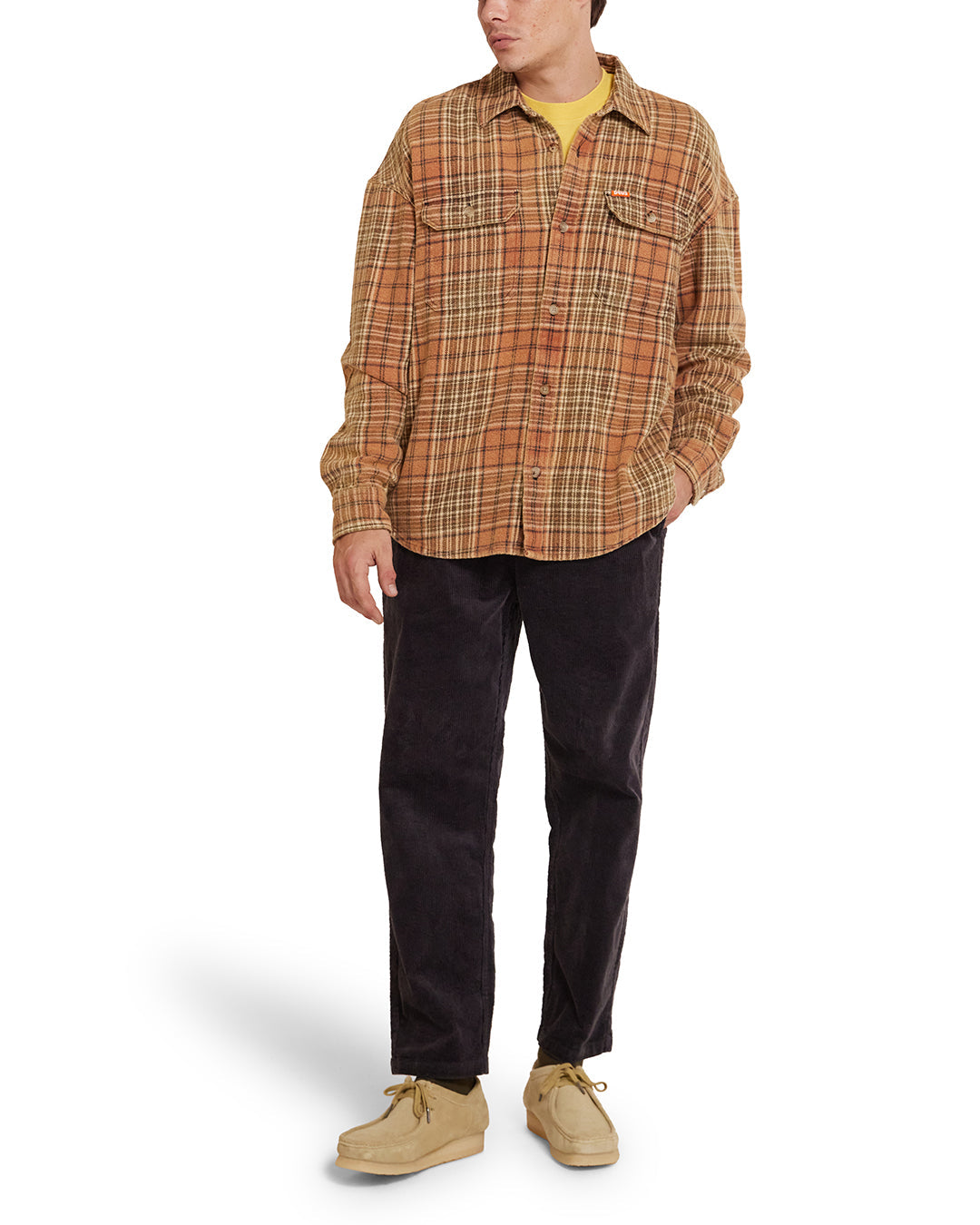 Shirts | Deus Ex Machina | Vacay Check Shirt Orange Check – Deus