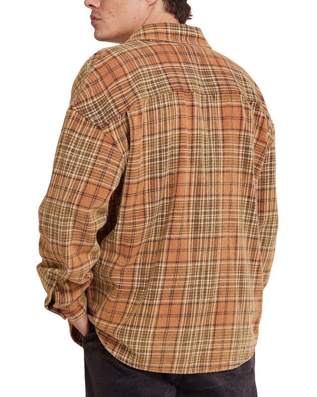 DMF245565.VacayCheckShirt.OrangeCheck