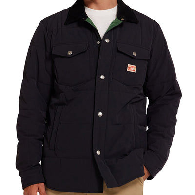 Maxwell Padded Overshirt - Black|Model