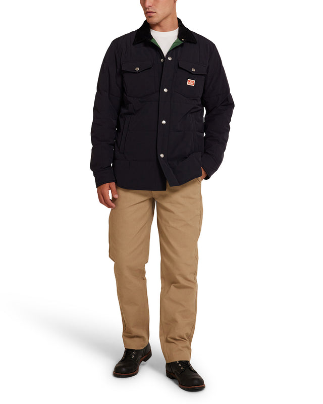 Maxwell Padded Overshirt - Black