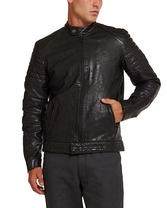 Riders Leather Jacket - Black