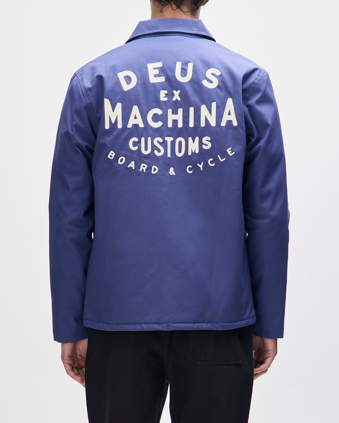 Jackets | Deus Ex Machina | Workshop Coach Jacket - Mechanic Blue