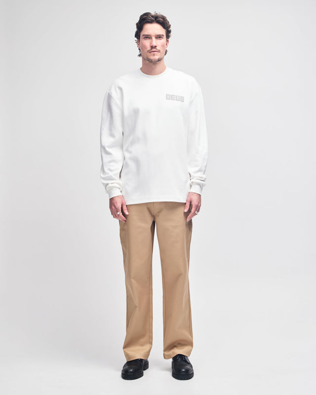 Be First Ls Tee - Vintage White