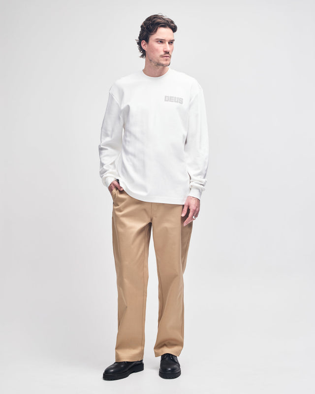 Be First Ls Tee - Vintage White