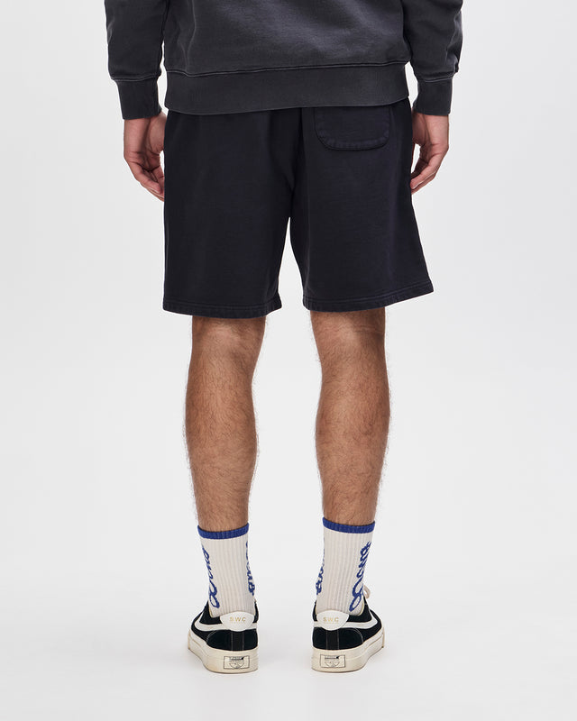 Shield Garment Dyed Track Short - Black, view 2