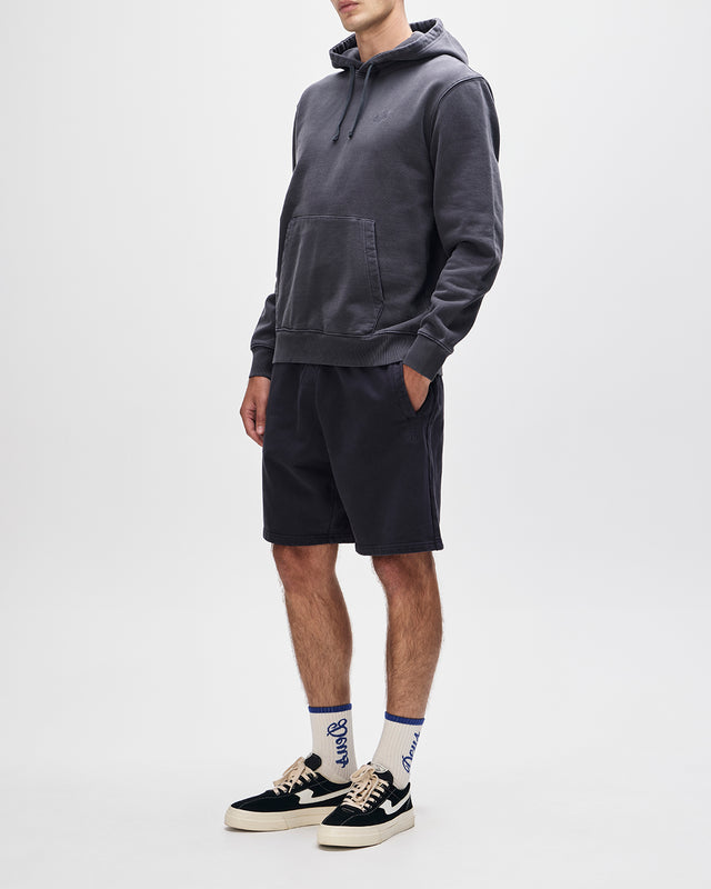 Shield Garment Dyed Track Short - Black, view 5