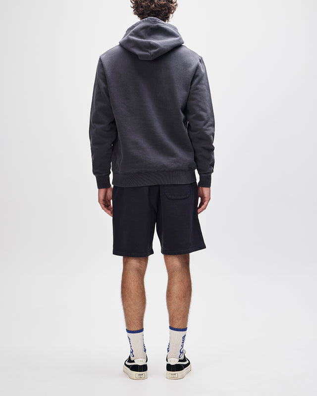 Shield Garment Dyed Track Short - Black, view 6