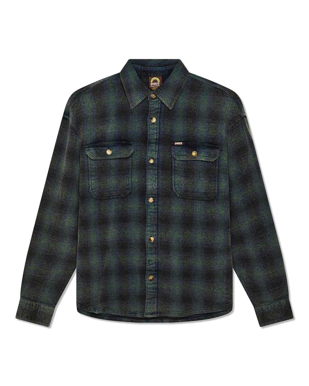 Shirts | Deus Ex Machina | Too Busy To Work Check Shirt - Black