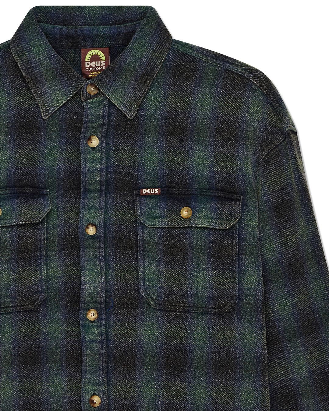 Shirts | Deus Ex Machina | Too Busy To Work Check Shirt - Black