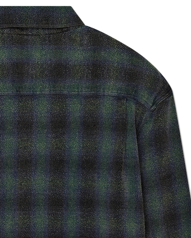 Too Busy To Work Check Shirt - Black Check