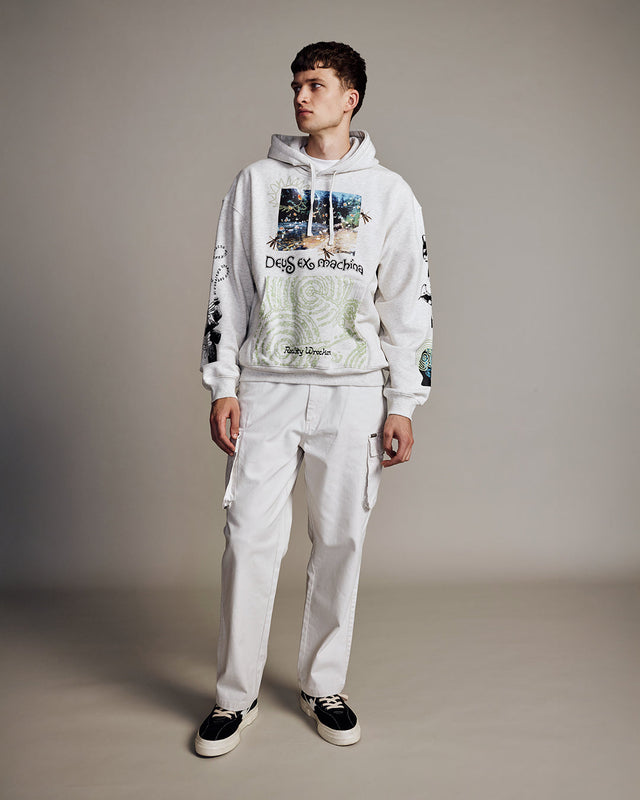 Migration Hoodie - Light Grey Marle