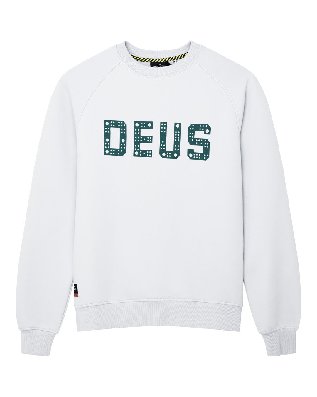 FLUX ✖︎Deus ex Machina SR Mサイズ Fleece | Deus Ex Machina | Block Drill Crew - Aluminium – Deus Ex