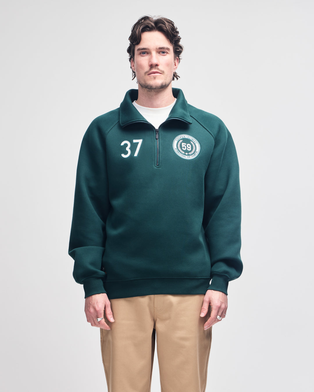 Fleece | Deus Ex Machina | Cc 1/4 Zip Fleece - Race Green – Deus