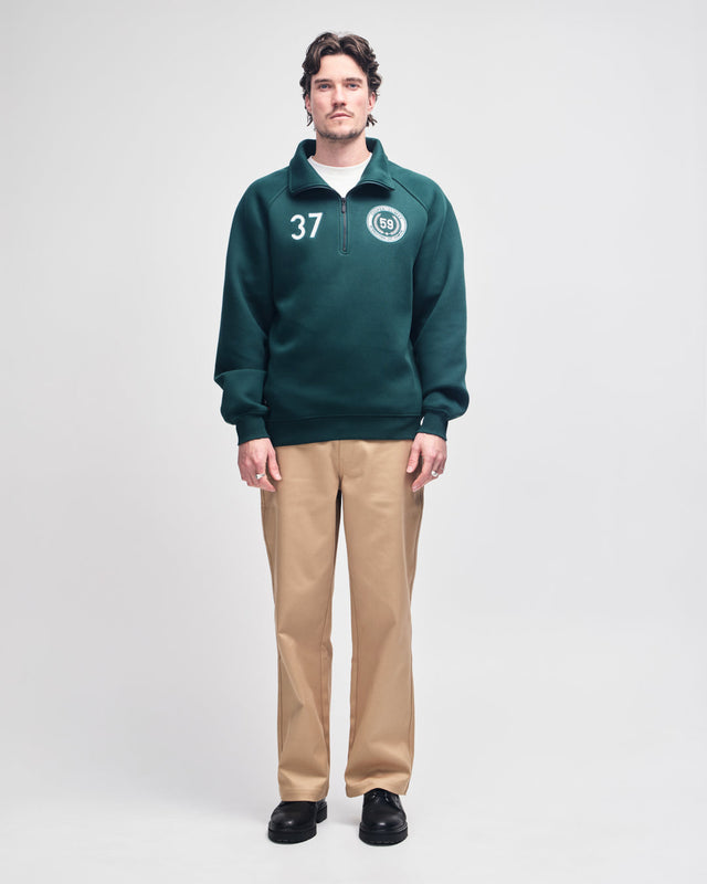 Cc 1/4 Zip Fleece - Race Green