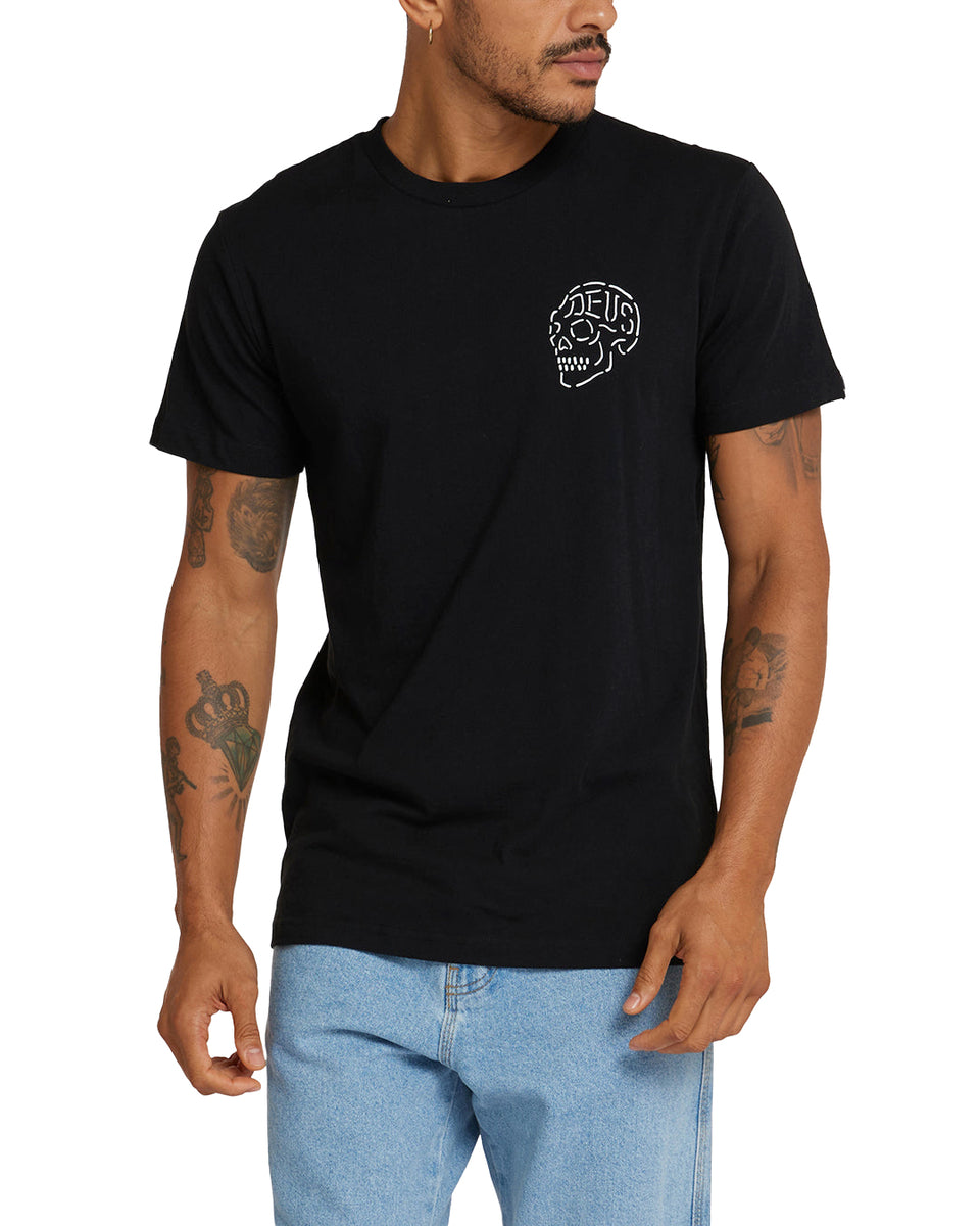 T-shirt | Deus Ex Machina | LA Address Skull – Deus Ex Machina USA