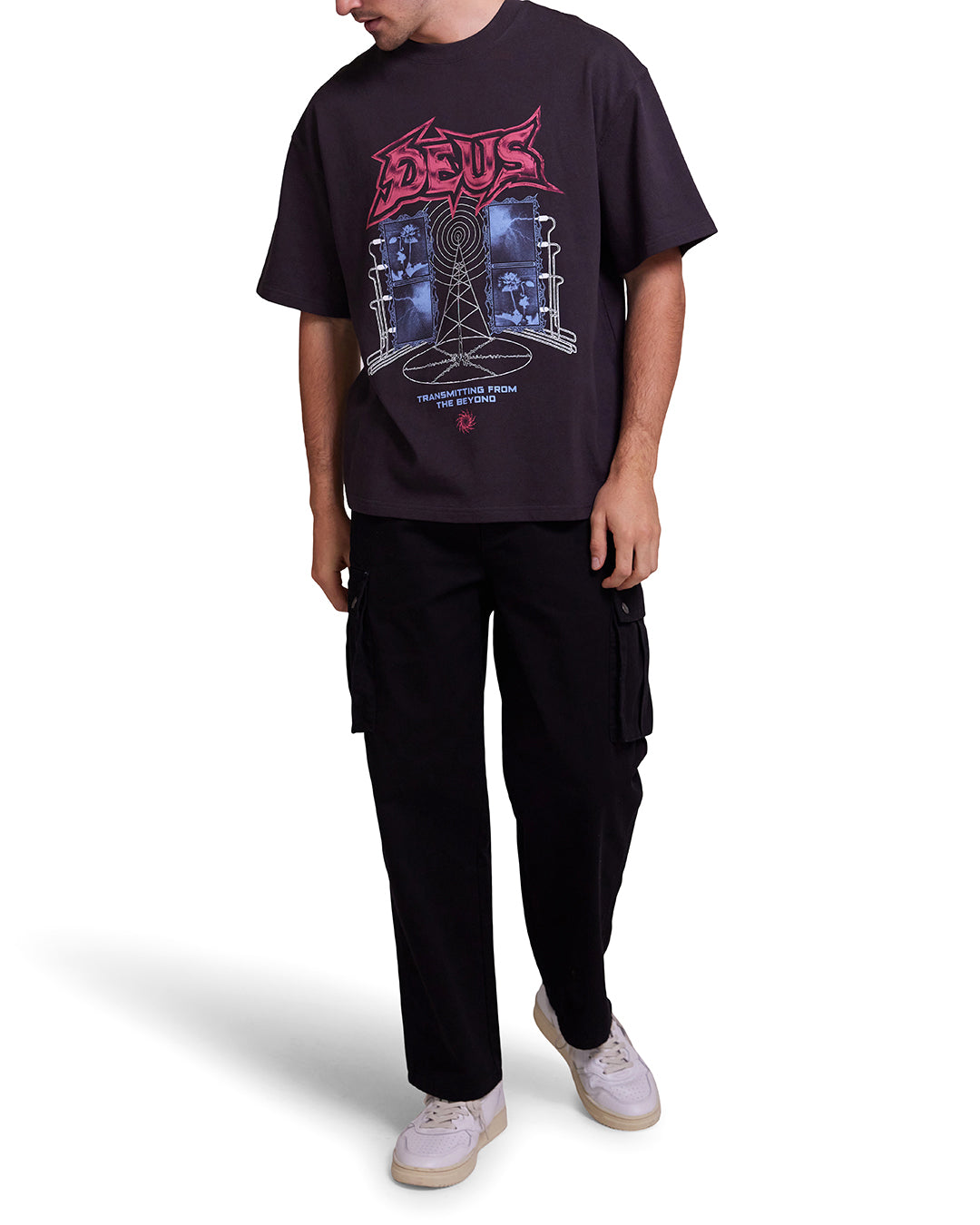 Tees | Deus Ex Machina | Transmission Tee Anthracite – Deus Ex