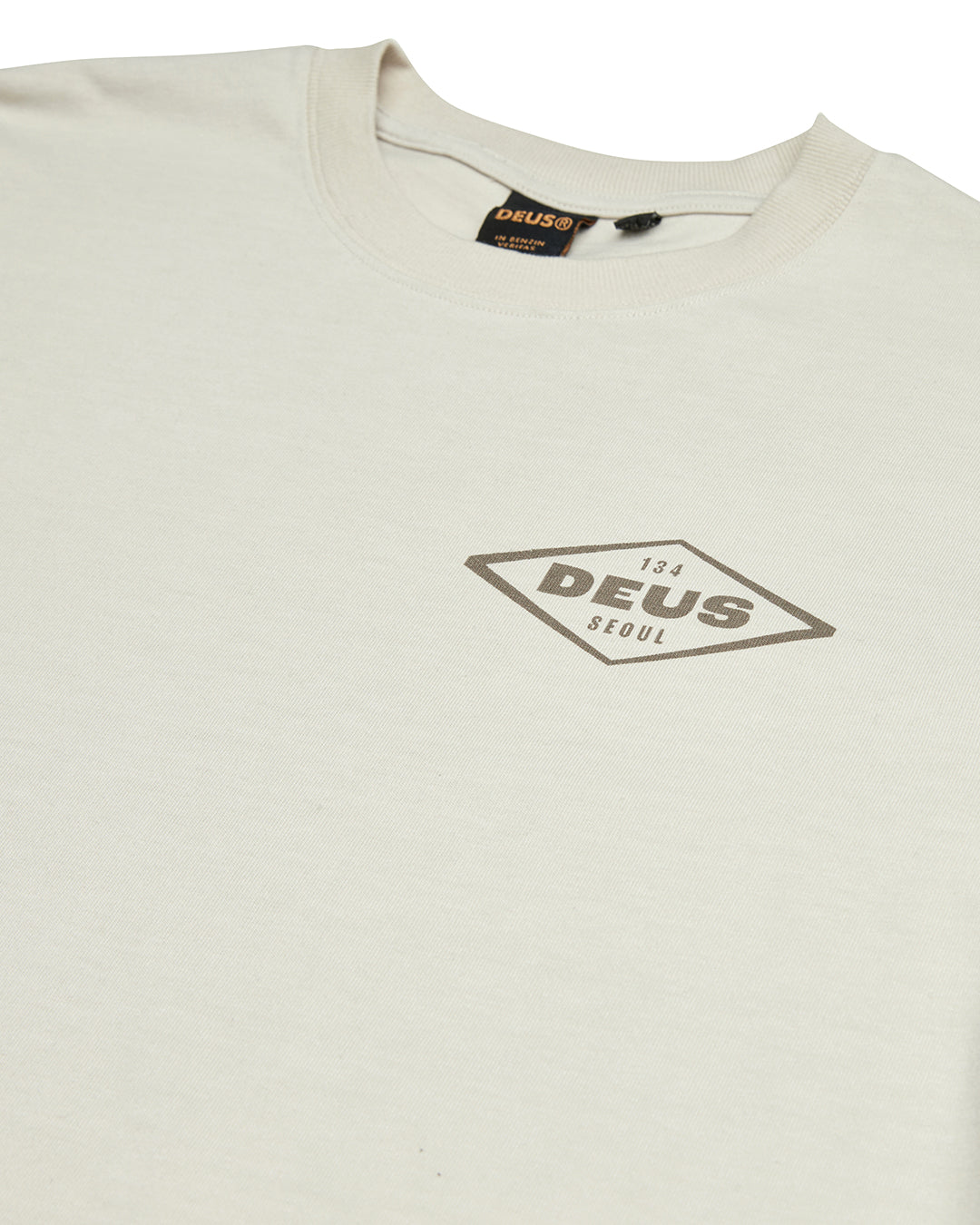 Tees | Deus Ex Machina | Old Customs Tee Dirty White – Deus Ex Machina USA