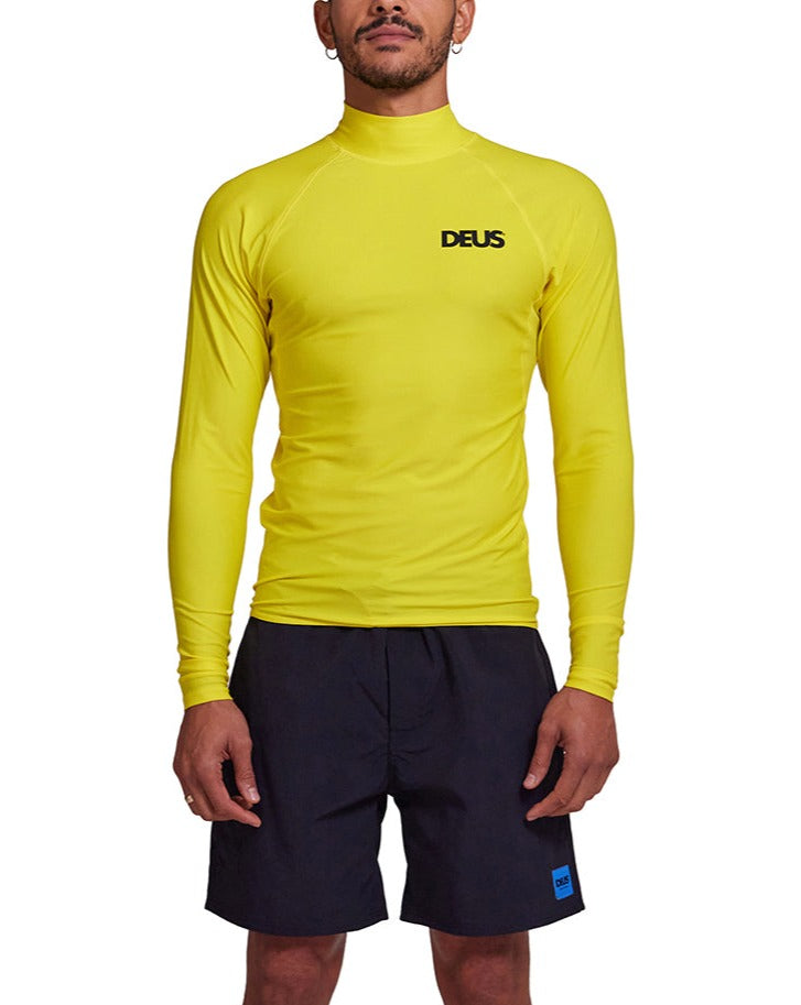 Wetsuits & Rash Vests | Deus Ex Machina | Snake Rash Top Mimosa Gold ...