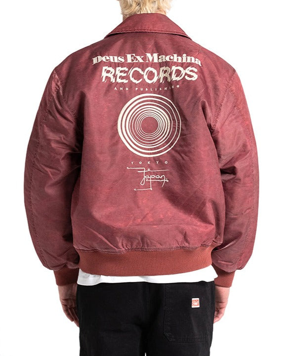 Jackets | Deus Ex Machina | Dreamhouse Flight Jacket Maroon – Deus