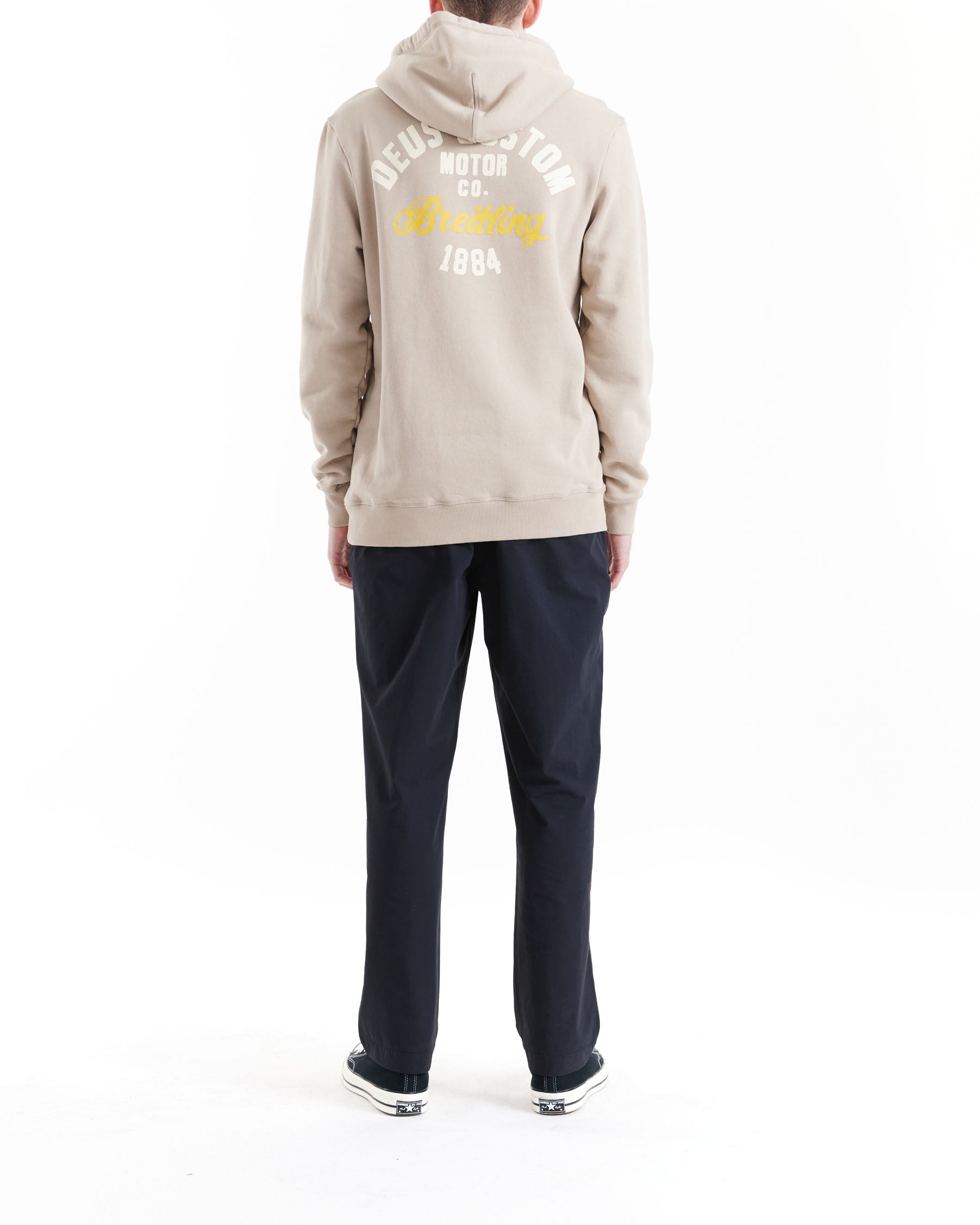 College Hoodie - Light Taupe|Model