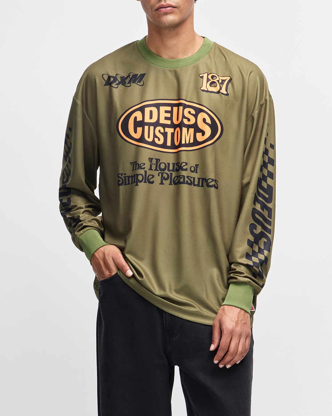 Simple Pleasures Jersey - Lichen Green – Deus Ex Machina USA