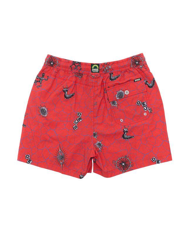 Vibrant Virus Boardshort - Strawberry