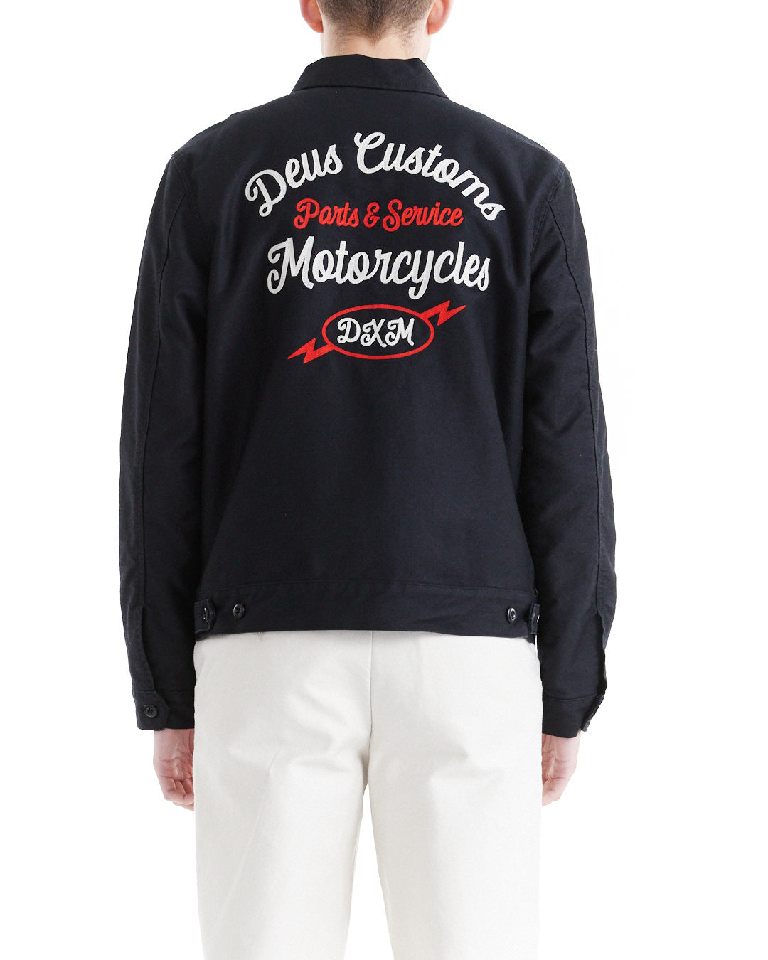 Deus Ex Machina × ALPHA INDUSTRIES M Deus Ex Machina MA1 Flight Jacket Navy Blue Army Alpha