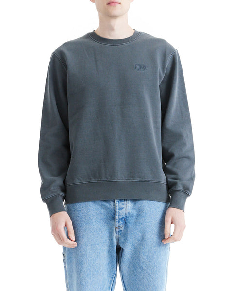 Shield Garment Dyed Crew - Anthracite – Deus Ex Machina USA