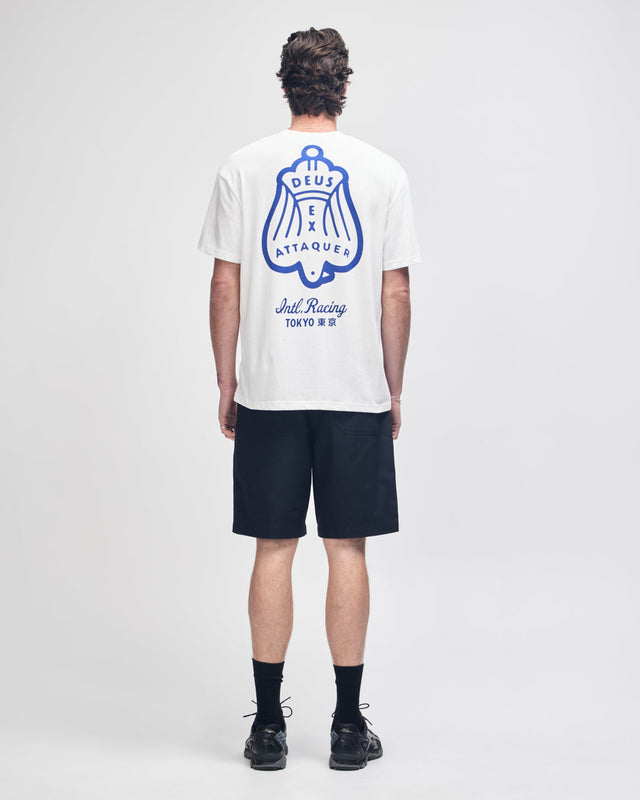 Deus Ex Attaquer Massive Attaq Tee - Vintage White