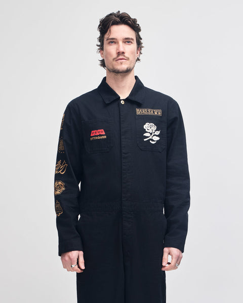 Pants | Deus Ex Machina | Attaq On Time Coverall - Black – Deus Ex