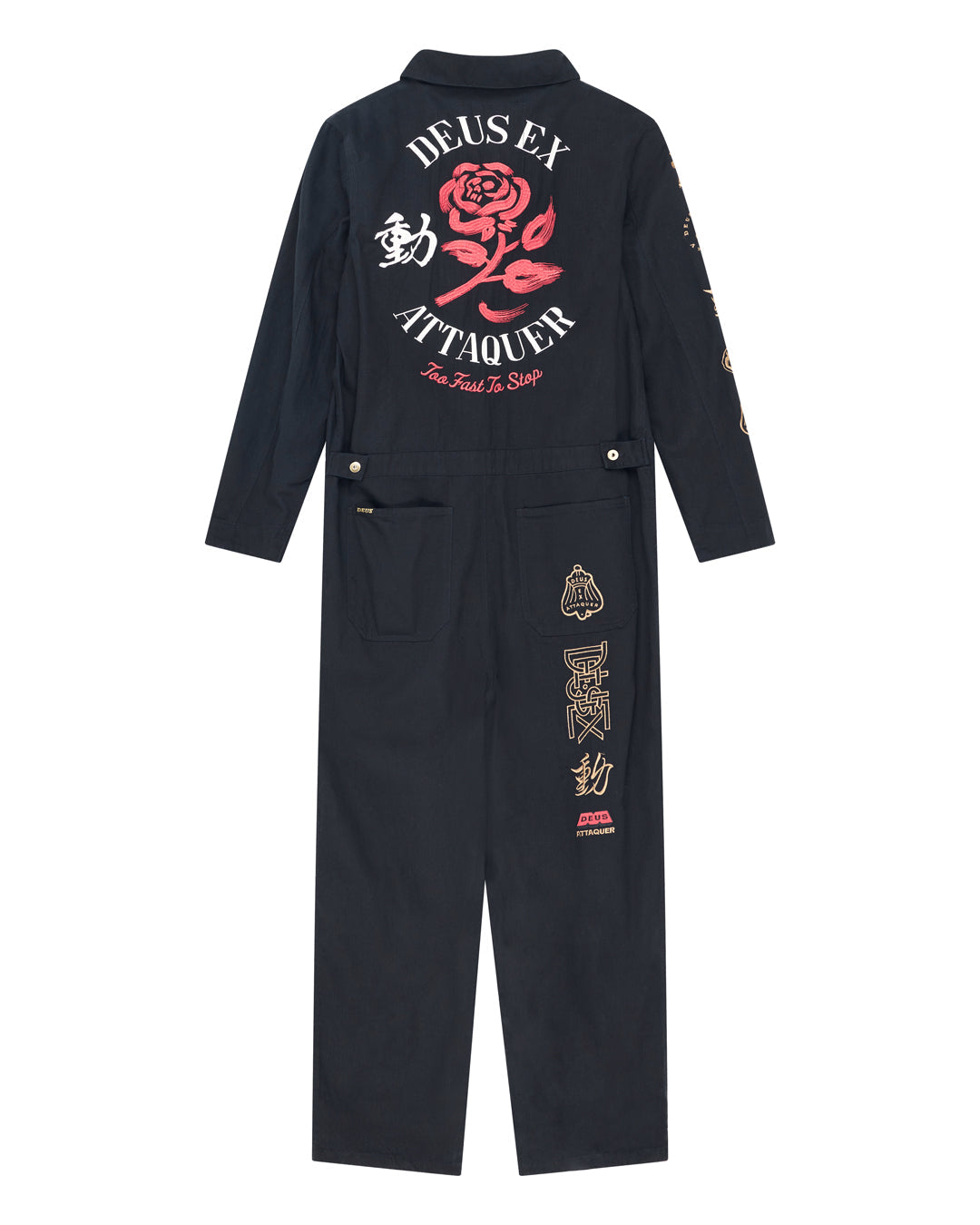 Pants | Deus Ex Machina | Attaq On Time Coverall - Black – Deus Ex