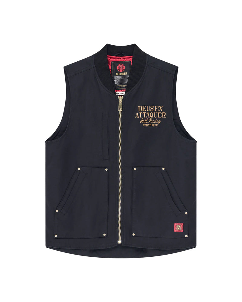 Jackets | Deus Ex Machina | Attaq Modify Vest - Black – Deus Ex