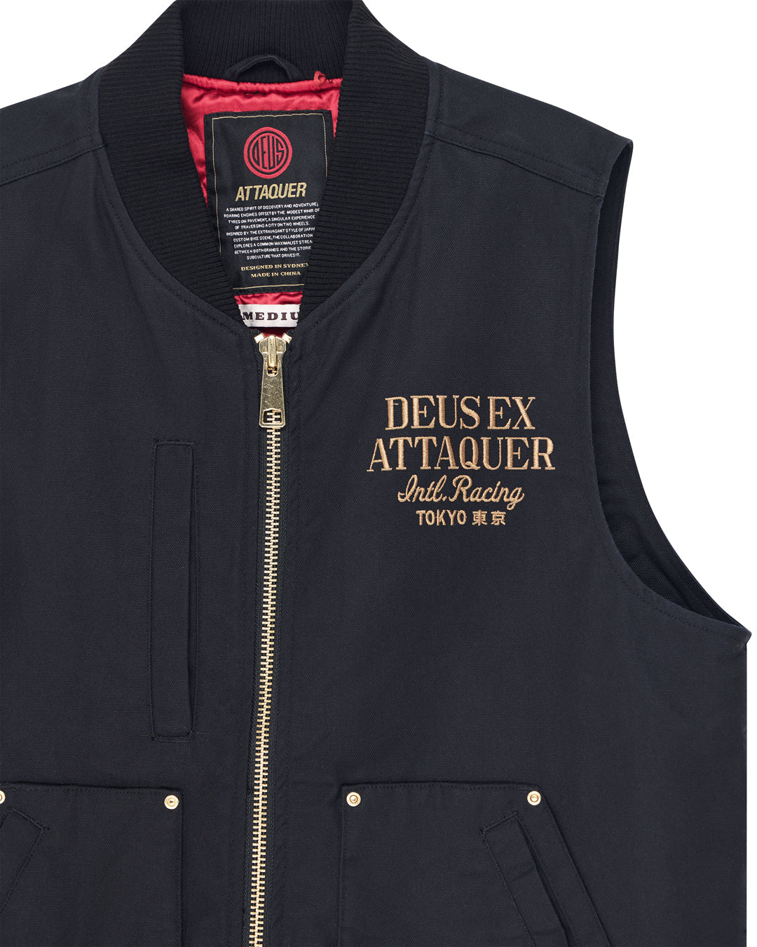 Jackets | Deus Ex Machina | Attaq Modify Vest - Black – Deus Ex