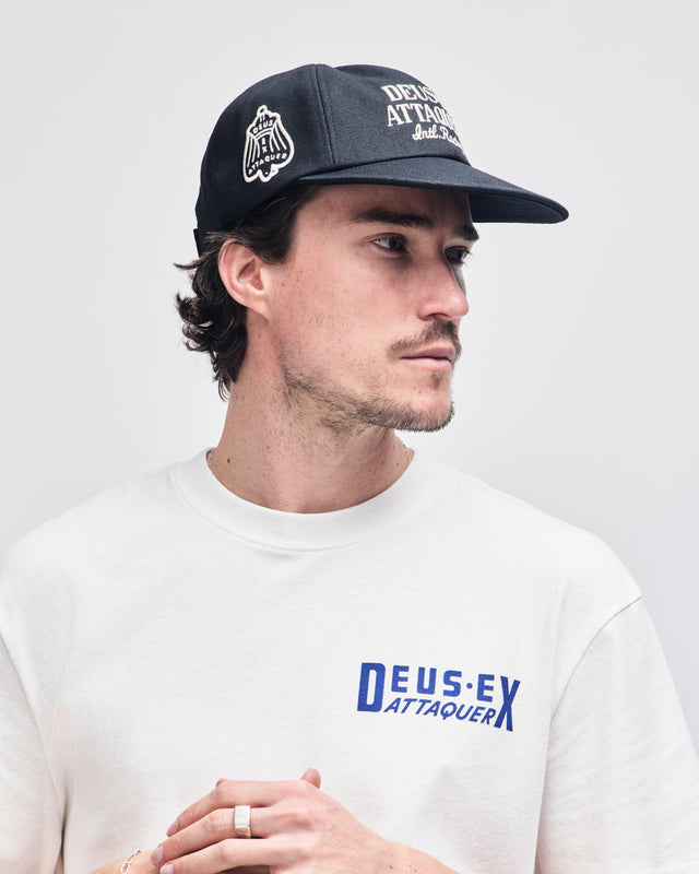 Deus Ex Attaquer Wreckless Canvas Cap - Black