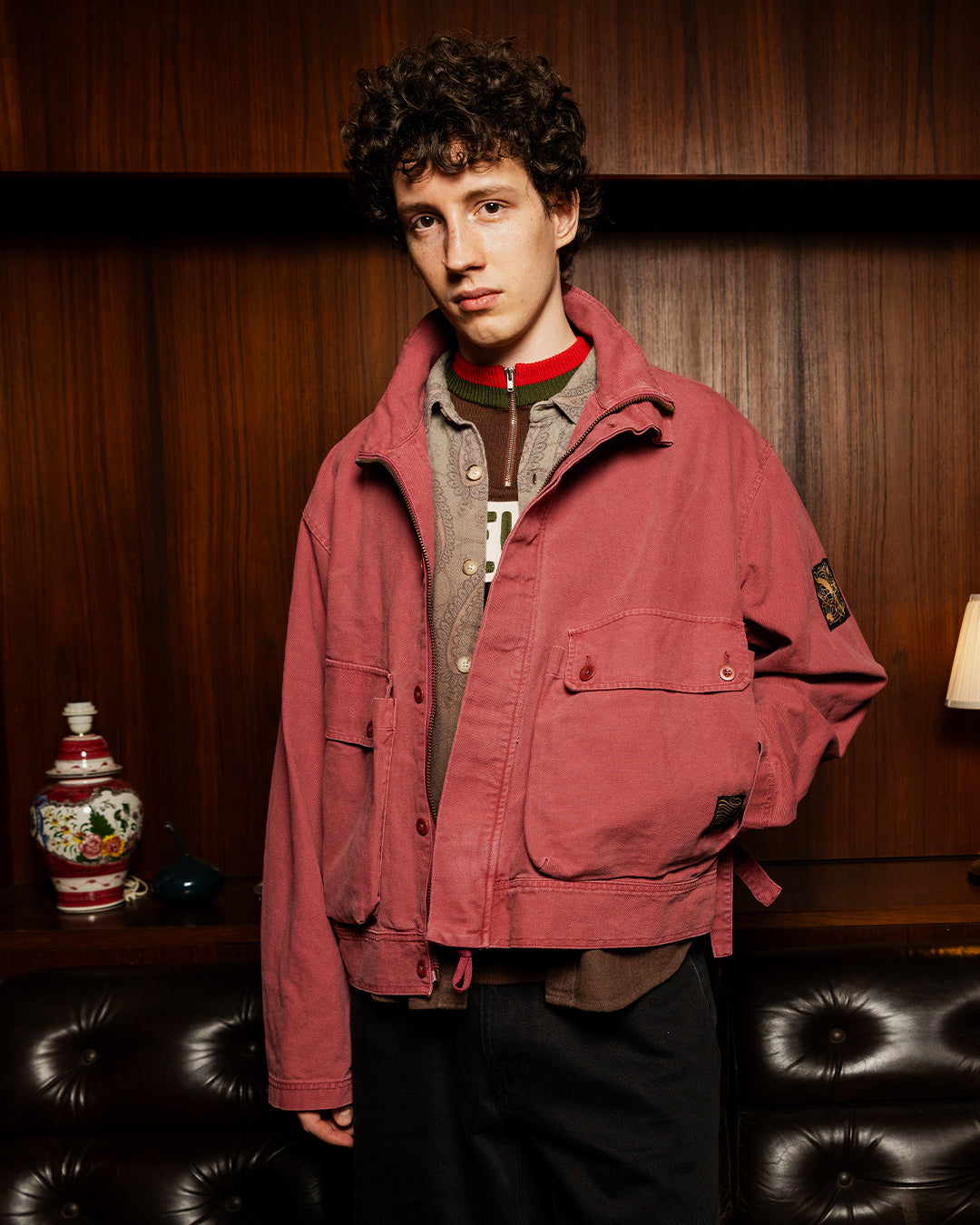 Jackets | Deus Ex Machina | Amanita Varsity Jacket Patriot Blue