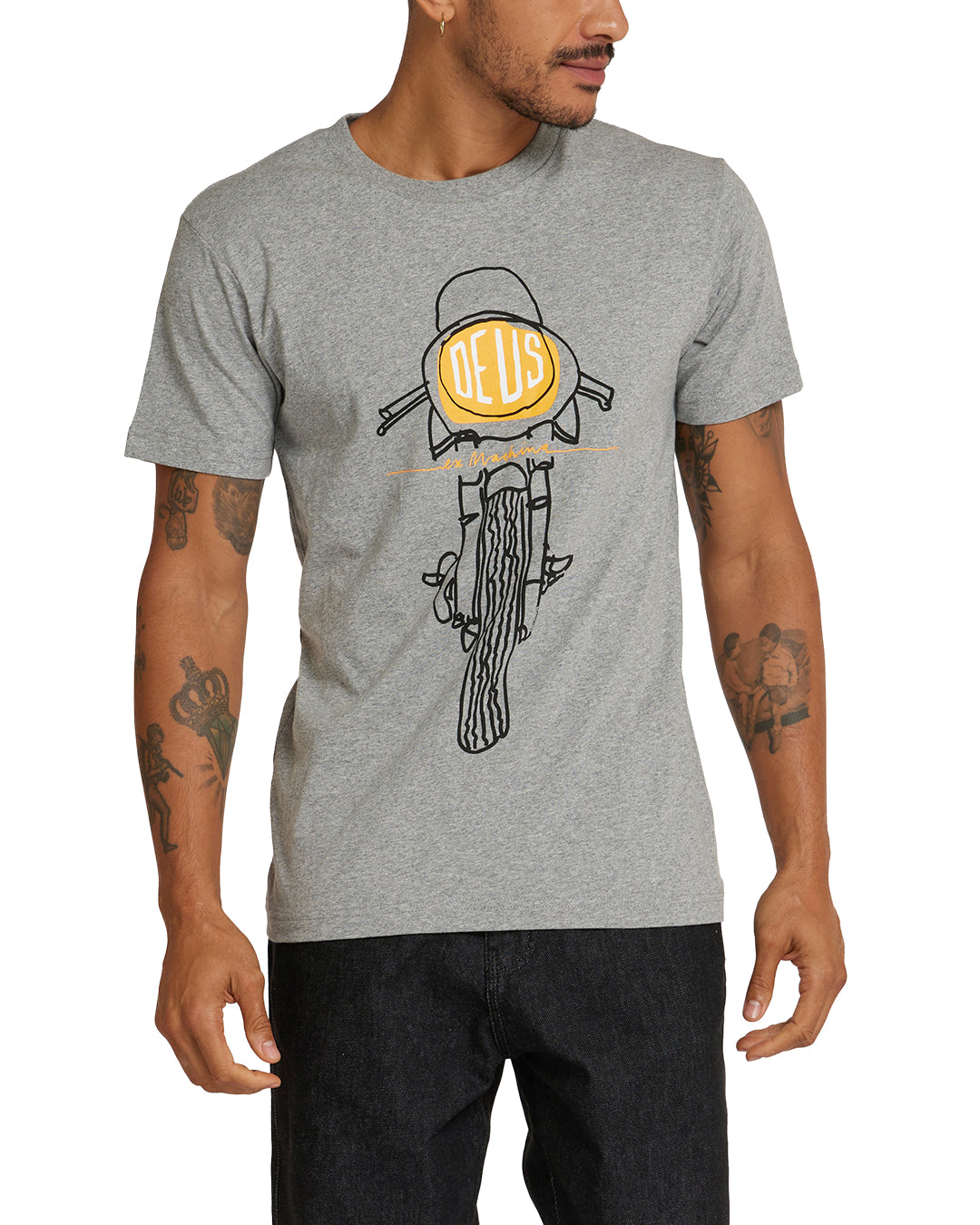 Frontal Matchless Tee - Grey Marle