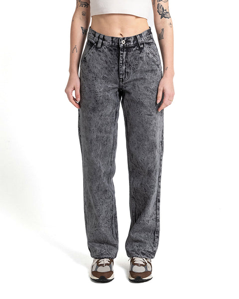 Womens Pants | Deus Ex Machina | Acid Bernie Pant Black Acid