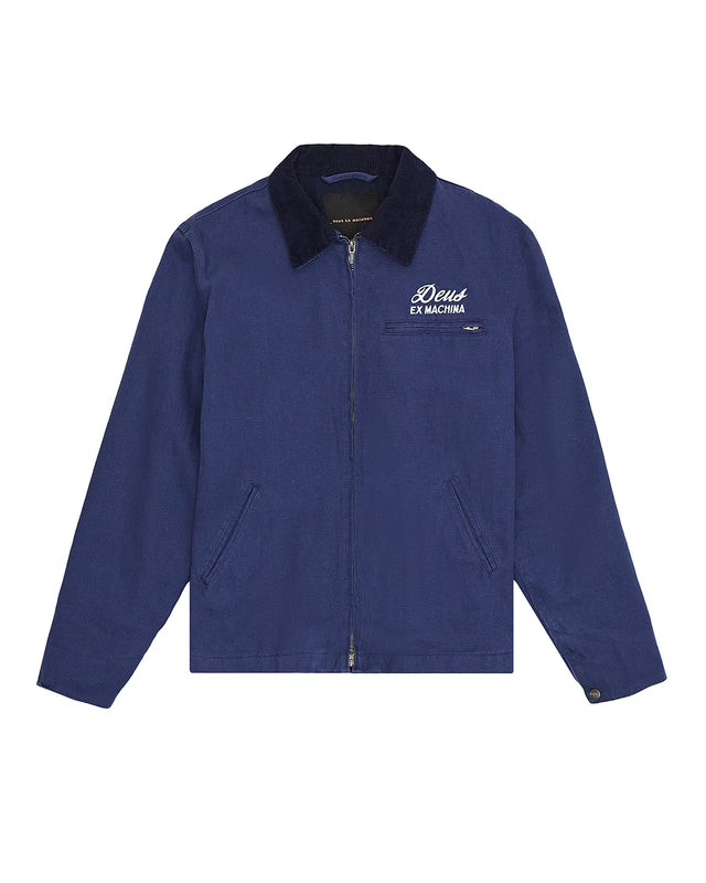 address workwear jacket mechanic blue
