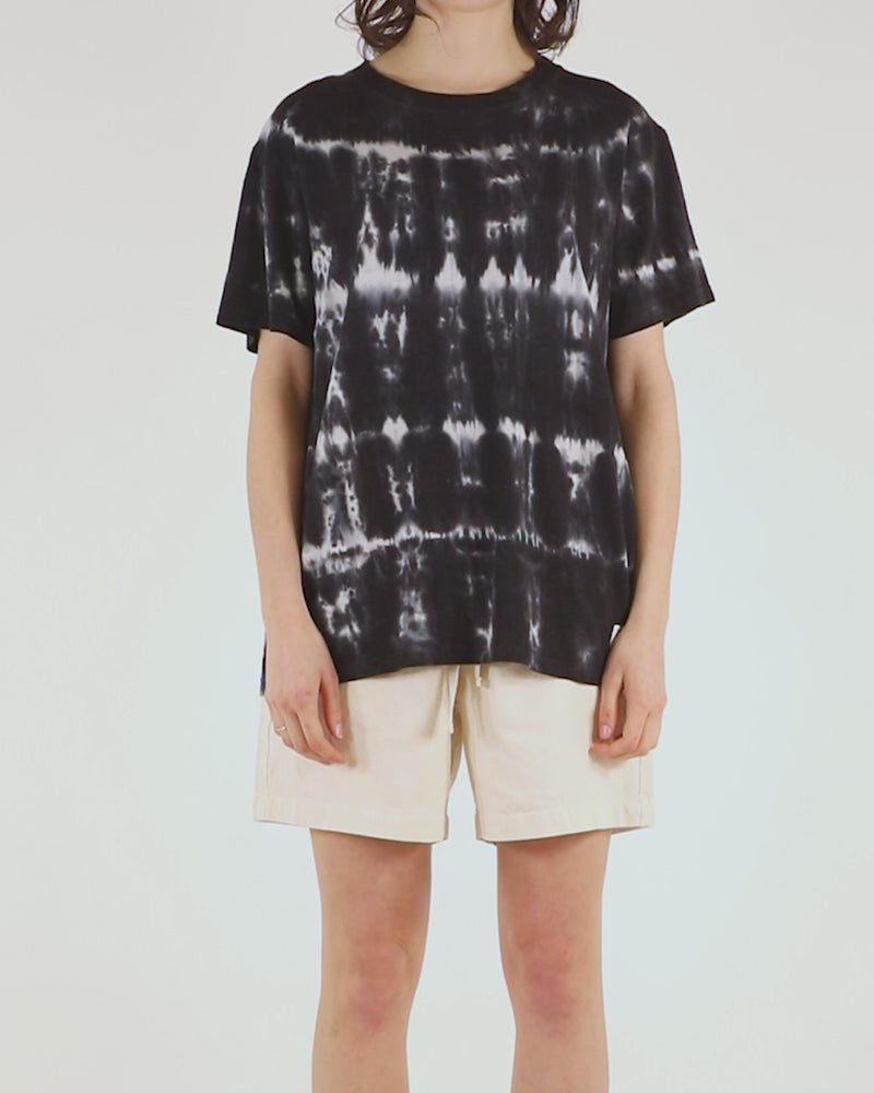 Lorrie Tee (Oversized Fit) - Shadow Grey Tie Dye