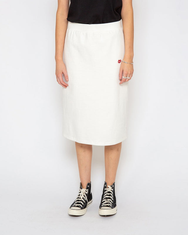 Monique Jersey Skirt (Regular Fit) - Vintage White