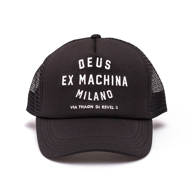 Milano Address Trucker Hat - Black