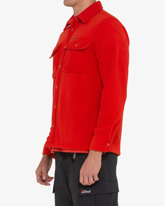 Luther Fleece Shirt - Red Clay